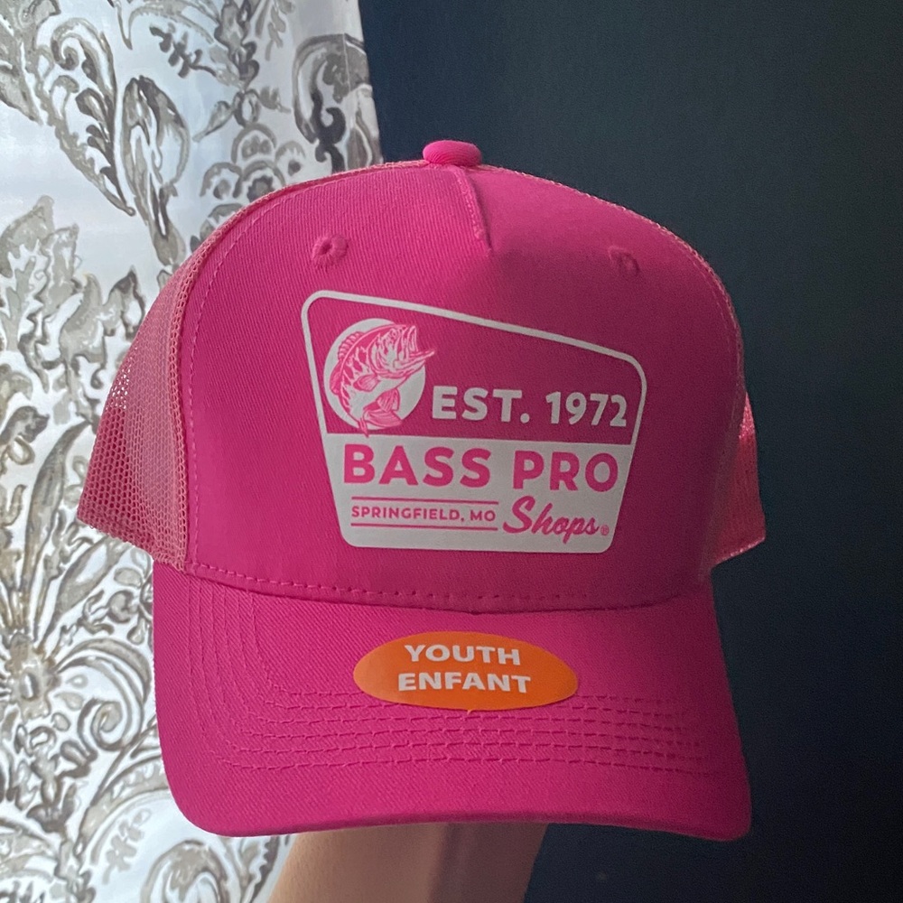 Bass Pro Shops Youth Cap in Bright Pink